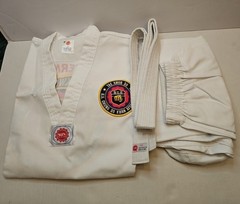 Elite Tae Kwon Do Uniform Size 3- Sun Choi Brothers- White