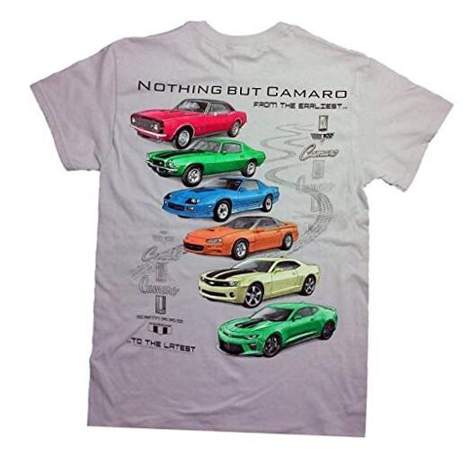 Joe Blow T’s Chevy Camaro T-Shirt – 100% Cotton – Preshrunk XX-Large Grey