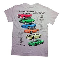 Joe Blow T’s Chevy Camaro T-Shirt – 100% Cotton – Preshrunk XX-Large Grey