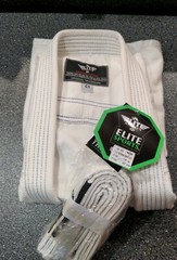 Elite Sports Kids BJJ GI Youth IBJJF Brazilian Jiujitsu Gi Kimono White New C1