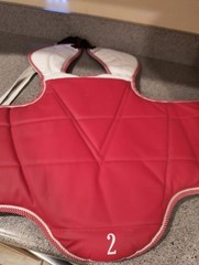New Tae kwon do Reversible Body Padding Size 2, Blue And Red