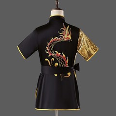 Quality Silk Chinese Kung Fu Taichi Suit Martial Arts Uniform Dragon Embroidery