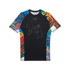 Albino And Preto X Basquiat JJ Samurai Rashguard SS & Short No Gi Bjj Brazilian