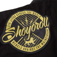 Shoyoroll Batch #136:RVCA Competitor Retro Black GI (JIU JITSU) Kimono 450GSM