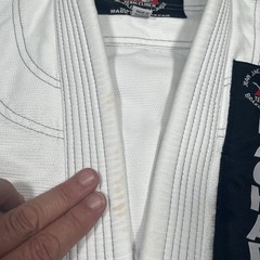 Jean Jacques Machado Jujitsu Gi White Adult Small M4 White Team Clinch MMA UFC