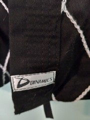 Dynamics Hapkido Gi Top Size 2 Black with White Diamond Pattern