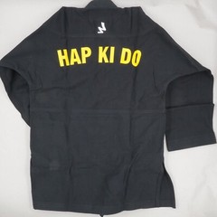 Wasuru Budo Uniform Size 2 Black Hap Ki Do