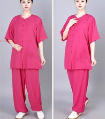 Cotton linen Tai chi Suit Kung fu Martial arts Uniform Wing Chun Shirt and Pants