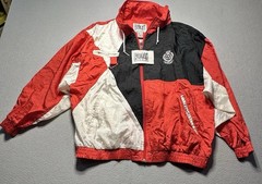 Vintage Everlast Youth XL Boxing Warm Up Set Red Black Nylon Jacket Shorts 90s