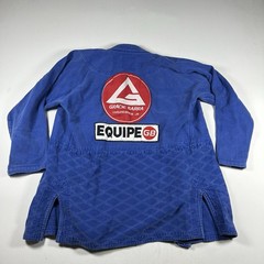 Vintage Gracie Barra Kimono Gi Jacket Youth Y6/Y7 Blue MMA Jiu Jitsu Uniform
