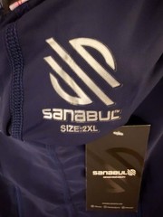 Sanabul Size 2XL Mens Base Layer Compression Pants Navy Blue