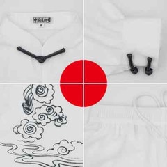 Three Pieces Tai Chi Clothes Wushu Clothing Kung Fu Martial Art Uniform Taiji
