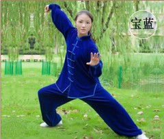 Women Men Martial Arts Uniform Yoga Tai Chi Sets Tang Kung Fu Suit Outfit Thick