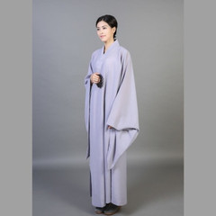 Shaolin Monk Buddhist Costume Women Buddhist Monk Robes Uniform Zen Clothing