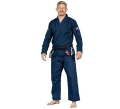 Fuji Flow Tech Breathable Mens Brazilian Jiu Jitsu Gi JiuJitsu BJJ – Navy Blue
