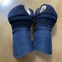 Japanese Kendo Kote Gloves Armor Navy Blue Size M Elementary Junior