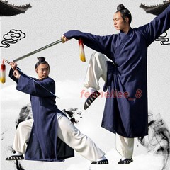 Wudang Taoist Robe Kung Fu Martial Arts Wing Chun Tai Chi Linen Uniform Unisex