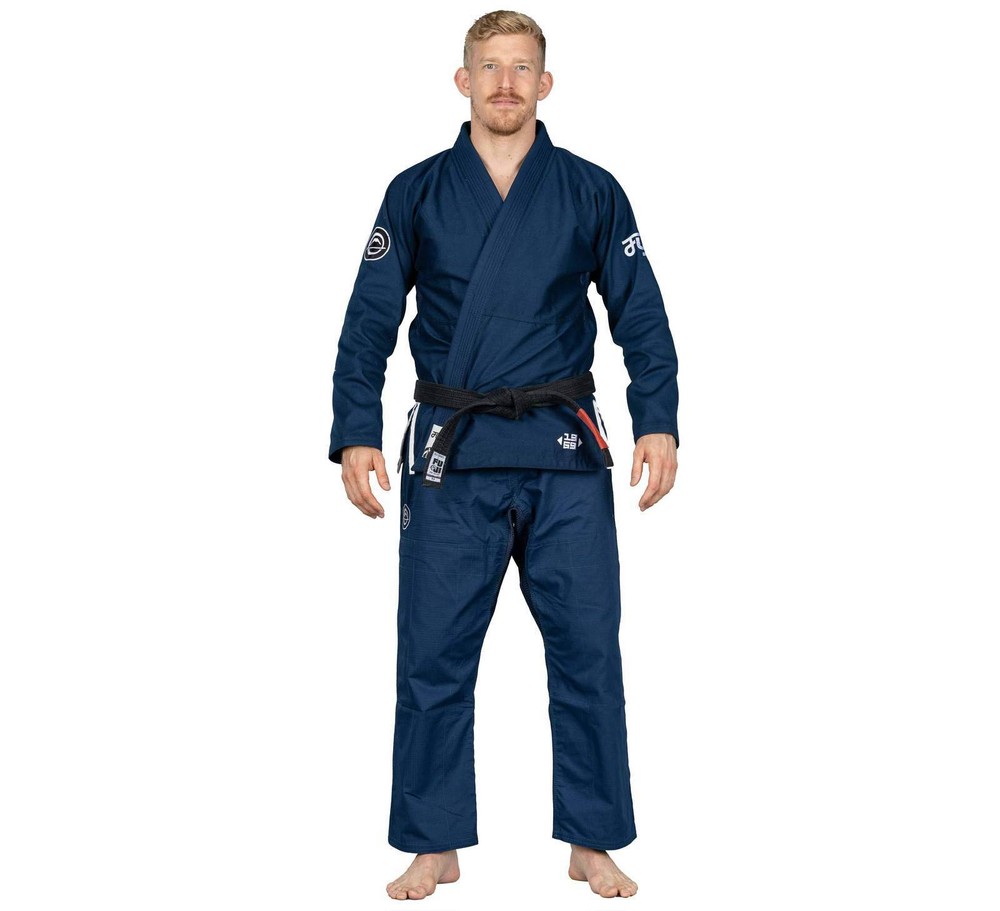Fuji Flow Tech Breathable Mens Brazilian Jiu Jitsu Gi JiuJitsu BJJ – Navy Blue