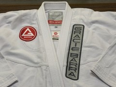 Gracie Barra Equipe Edition Men’s White Gi Jacket – Adult Size A3