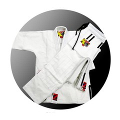 New Jiu Jitsu BJJ Mid Weight Preshrunk Uniform Gi Zeus White Belt Included Kids