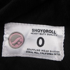 Shoyoroll Gi Pants Size 0 Black Cotton Jiu Jitsu MMA (Pants Only)