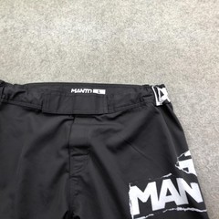 Manto Jiu Jitsu Set Mens XL Black Long Sleeve Rashguard Shorts Grappling MMA