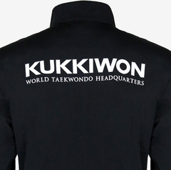 Kukkiwon Taekwondo Windbreaker Black Lightweight Stretch Martial Arts Authentic