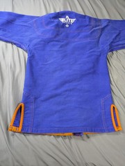 Elite Sports BJJ Gi Jacket Mens Small A1 Blue Kimono Brazilian Jiu Jitsu MMA