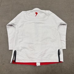 Storm Kimonos Matrix BJJ Gi A2 Brazilian Jiu Jitsu Jacket Mens White Open Front