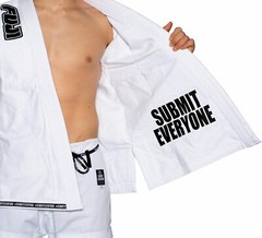 Fuji Submit Everyone Suparaito Mens Brazilian Jiu-Jitsu BJJ Gi – White w/ Black
