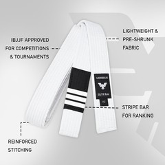 Adults Brazilian Jiu Jitsu Belts for Men & Women,Cotton IBJJF Approved BJJ Be…