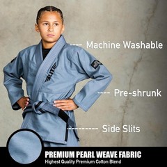 IBJJF Approved Ultra Light Kids BJJ Gi with Free Belt – Preshrunk & Durable