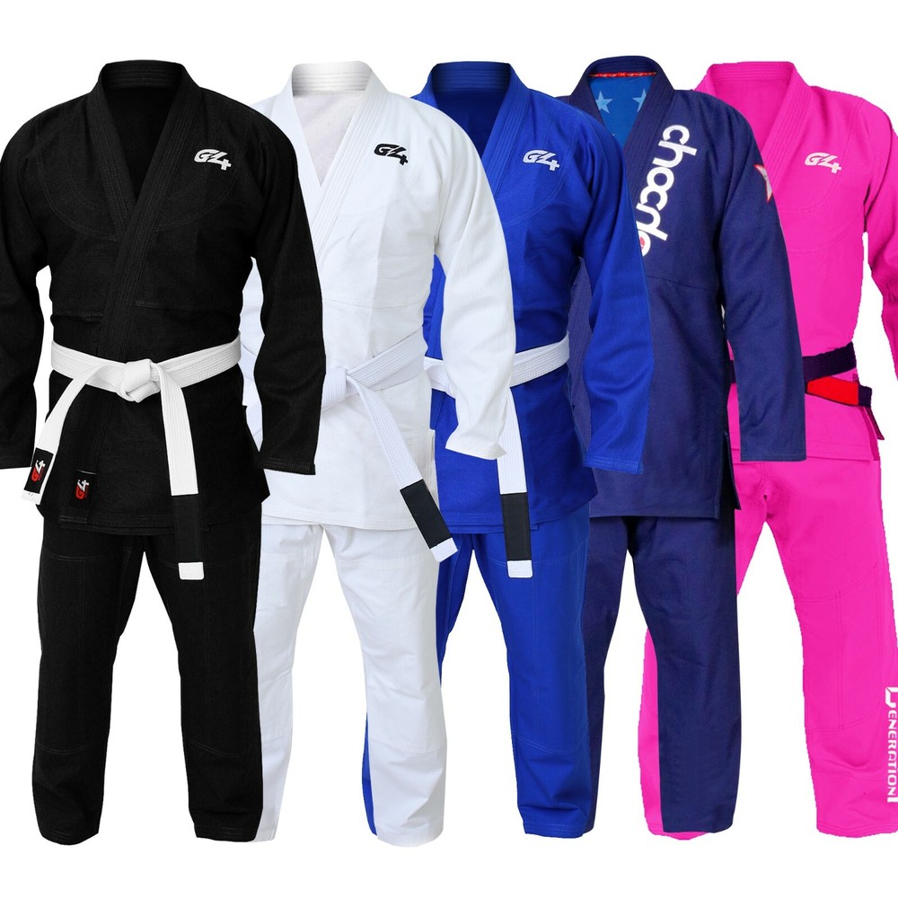 BJJ Gi Mens Kids Brazilian Jiu Jitsu Suit Jujitsu Uniform Adult Youth Blue Black
