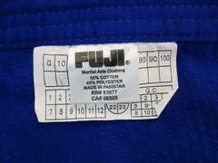 Fuji Brazilian Top Team Blue Kimono Gi With Pants Size 5