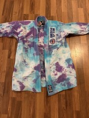 American Top Team Gwinnett Ga Gi MMA UFC Jitsu Judo Shirt Size A2 Blue Century