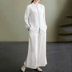 Cotton and Linen Yoga Suit Practice Suit Zen Tea Suit
