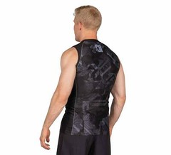 Fuji Matric Sleeveless Sleeve Less MMA BJJ Jiu Jitsu Rashguard – Black