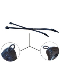 1 pair of Mune Leather Chichikawa -Kendo supplies Armor parts mune chichigawa