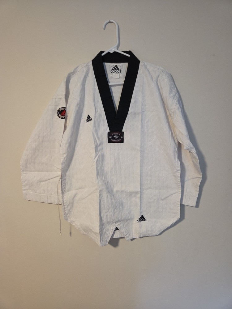Adidas World Taekwondo Federation Top White 170 CM Uniform Long Sleeve Pullover