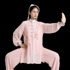 Tai Chi Clothes Women Wushu Clothes Kung Fu Clothes Martial Art Uniform Pink