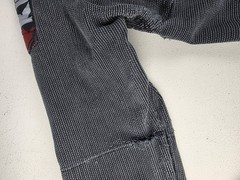 VTG KINGZ KIMONO Gray/Blue Gi Top A2H MMA Judo Jiu Jitsu Distressed Ultralight