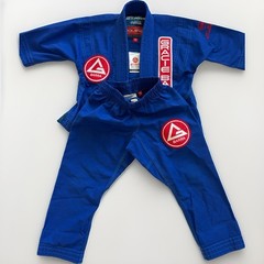 Storm Kimonos Gracie Barra Equipe GB BJJ Gi Youth Size Y0 Blue Jiu Jitsu Set