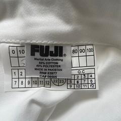 Fuji Judo Gi Pants White Jiu Jitsu Bjj Karate Various Sizes New in package