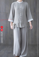 Women’s Cotton Linen Shirts +Pants Tai Chi Sets Blouse Arts Kung Fu Su Uniforms