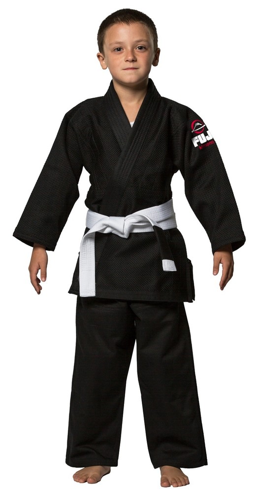 Fuji Kids Youth Childrens All Around Brazilian Jiu Jitsu Gi Jiu-Jitsu BJJ Black
