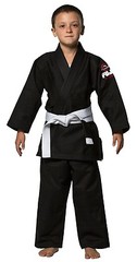 Fuji Kids Youth Childrens All Around Brazilian Jiu Jitsu Gi Jiu-Jitsu BJJ Black