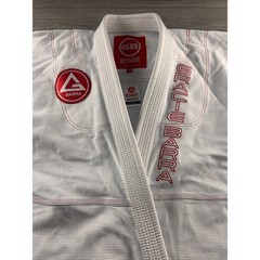Gracie Barra Equipe Edition BJJ Gi Jacket White Red A4 Brazilian Jiu Jitsu Kimon