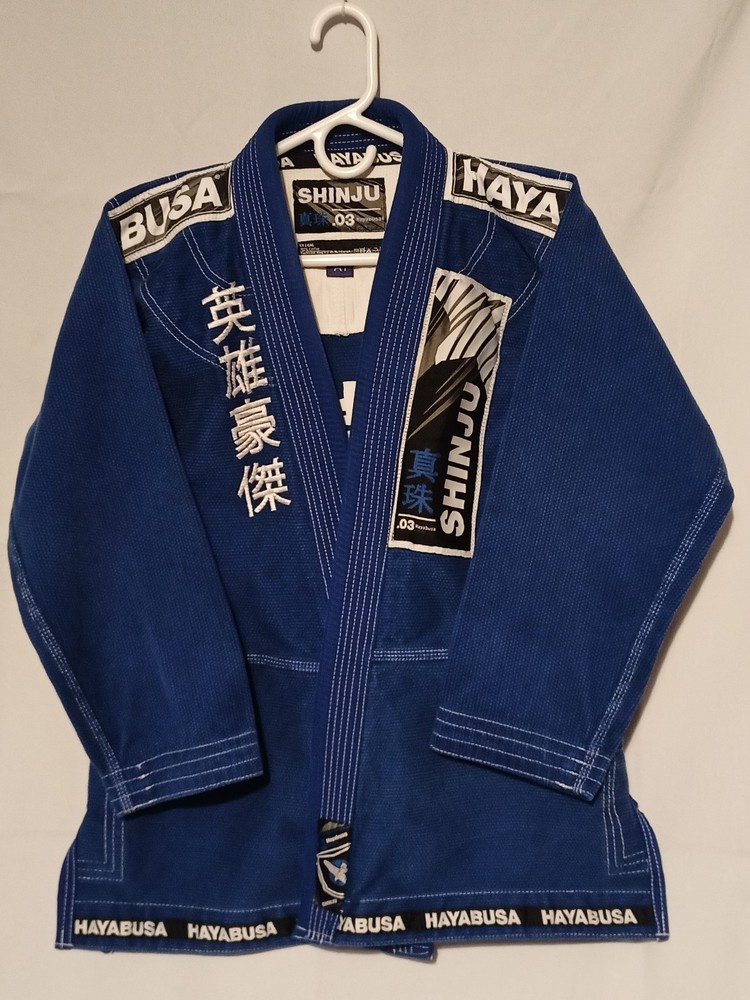 Hayabusa Shinju .03 BJJ Gi Jacket Mens Size A1 Blue Jiu Jitsu Kimono Top