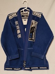 Hayabusa Shinju .03 BJJ Gi Jacket Mens Size A1 Blue Jiu Jitsu Kimono Top