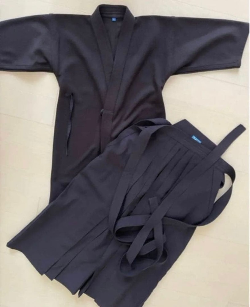 Japanese Kendo Gi Jacket Hakama Pants Set Elementary School Club Uniform